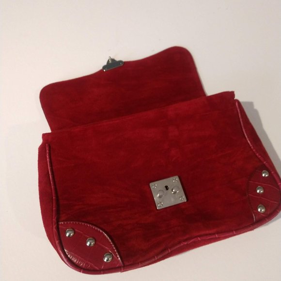 Suede like hand bag - Picture 3 of 4